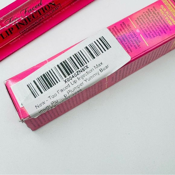 Too Faced Lip Injection Maximum Plump Gloss Yummy Bear Brand New in Box - Picture 3 of 6